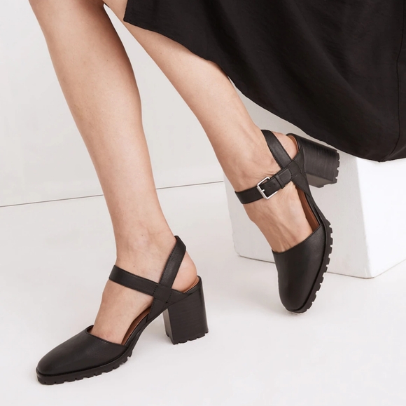 Madewell The Claudie Heeled Lugsole Mary Jane in Leather - Picture 3 of 3